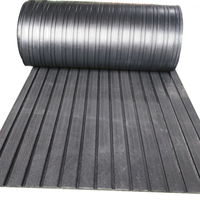 Tapis en caoutchouc rayé pour vaches, tapis d'écurie pour chevaux, antidérapant, imperméable, durable, revêtement de sol pour ferme et grange, équipement d'élevage, tapis d'écurie en caoutchouc de 25 mm pour vaches