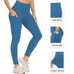 Ropa Deportiva para Mujer con Logotipo Personalizado, Leggings de Cintura Alta para Entrenamiento, Pantalones de Gimnasio, Leggings de Yoga Sin Costuras para Mujer - Product Image 1