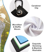 Serviette de golf personnalisée en forme de flamant rose pour femmes, serviette de golf pour dames, cadeau personnalisé, serviette de golf magnétique