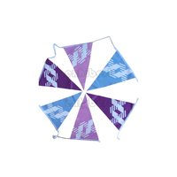 Haute qualité Polyester tissu personnalisé célébration Festival décoration chaîne drapeau fanions Triangle couleur banderoles bannière