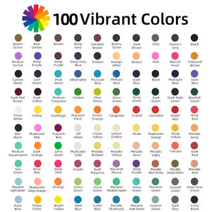 Aquarel Verf Set 100 Kleuren Wasbaar Water Kleur Met Verf Penselen Voor Kinderen En Volwassenen Semi-Droge Aquarel Verf Set - Product Image 6