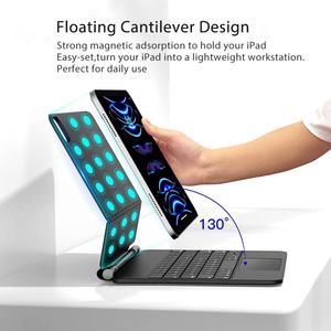 Nouvel étui clavier magnétique sans fil populaire pour tablette iPad Pro 11 pouces M2 2024 - Product Image 2