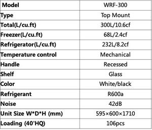Réfrigérateur-congélateur à dégivrage automatique de 300 L/10,6 pi³ avec porte en métal ou en verre - Product Image 4