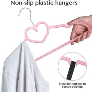 Cintres en plastique pour vêtements d'enfants, bébés et tout-petits – Organisateur de manteaux et chemises, rangement gain de place pour la garde-robe, usage quotidien - Product Image 6