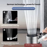 Ensemble de douche à main pressurisé haute performance, moderne et minimaliste, électroplaqué, avec filtre flexible pour salle de bain domestique