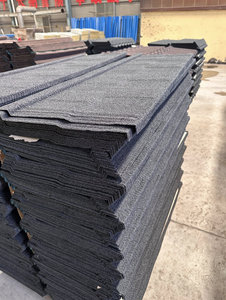 Tuile de secousse en bois de couleur café 0.6mm tuiles de toit enduites de pierre de haute résistance avec plateau de vallée et panneau facial - Product Image 6