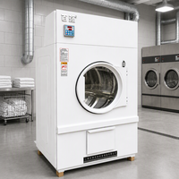 Ensemble complet de sèche-linge commercial professionnel avec boîtier en acier inoxydable pour hôtels et équipement de lavage