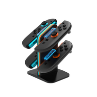 Station de charge 4-en-1 de haute qualité pour manettes de jeu gauche et droite Switch 2 avec lumière RGB
