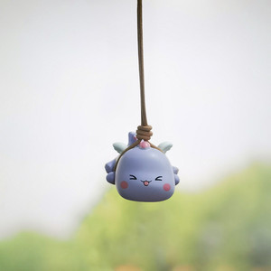 Dessin animé créatif mignon <span class=keywords><strong>petit</strong></span> <span class=keywords><strong>dinosaure</strong></span> voiture pendentif lanière balançoire figurines voiture pendentif accessoires pour voiture rétroviseur - Product Image 2
