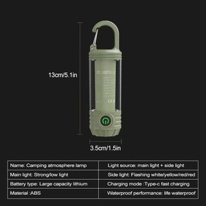 Luces LED Multifuncionales para Camping, Linternas Recargables, Luces Nocturnas Portátiles, Luces de Viaje Impermeables - Product Image 6