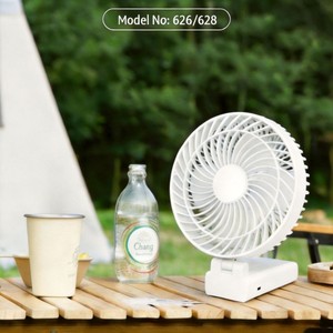 Ventilador Solar con Panel Solar Recargable, Portátil, Plegable de 6 Pulgadas, Diseño Multivelocidad Ajustable para Uso en Viajes y Campamentos al Aire Libre - Product Image 4