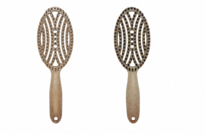 Brosse à cheveux professionnelle à poignée en D, baril en céramique, poils de sanglier doux et poignée en caoutchouc antidérapante pour le coiffage en salon - Product Image 6