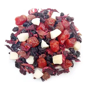 New arrival Coconut Cherry Fruits Blended Tea In loose packages Dry fruits tea cold drink Detox Sweet Fruits Tea