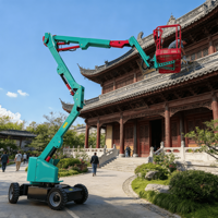 Grue à flèche articulée en acier Longqing, capacité de charge 230 kg, hauteur de levage maximale 14 m, système hydraulique, temps de levage 150 s, conception durable