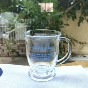 401-500ml di vendita calda ragazza carina rosa fiocco di vetro tazza di tè caffè bere festa a casa uso boccale di birra con acqua capacità di birra di vetro - Product Image 6