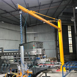 Grue à flèche <span class=keywords><strong>d</strong></span>'<span class=keywords><strong>atelier</strong></span> 2 tonnes avec <span class=keywords><strong>moteur</strong></span>, boîte de vitesses, roulement et palan électrique à câble personnalisés, hauteur de levage 6M, prix bas - Product Image 3