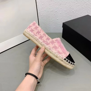 Zapatillas de Diseñador de Lujo para Mujer, Mocasines Planos de Piel de Oveja, Cómodos y Casuales, con Costuras, Estilo Espadrille - Product Image 3