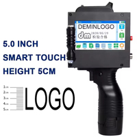 Impresora de Inyección de Tinta Portátil Demin T50 de Gran Tamaño para Cajas de Cartón, Máquinas de Codificación de Números y Logotipos de 5 cm, Máquina Impresora de 50 mm