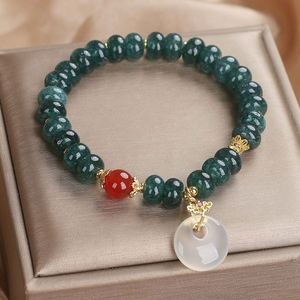 Chinese Style Vintage Natural Blue Jade <b>Beaded</b> <b>Bracelet</b> Abacus Beads Crystal <b>Bracelet</b> for Women White Blue <b>Beaded</b> <b>Bracelet</b> - Product Image 2