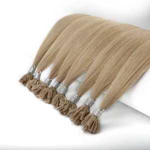 Extensión de cabello Remy con doble punta en u, barato, venta al por mayor, 100