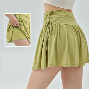 เดรสเอวสูงสำหรับผู้หญิงเดรสเล่นเทนนิสแบบจีบเอวสูงงานตามสั่ง - Product Image 1