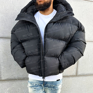 Giacche Imbottite Personalizzate in Piuma d'Oca <span class=keywords><strong>Bianca</strong></span>, Antivento, per Uomo, <span class=keywords><strong>Oversize</strong></span>, Calde, Corte, per l'Inverno - Product Image 2