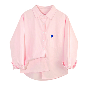 เสื้อเชิ้ตแขนยาวสีขาวลำลองคุณภาพสูงสำหรับผู้หญิง ปี 2026 แฟชั่นยอดนิยม ปักลายเล็กน้อย จากโรงงานผู้ผลิต - Product Image 6