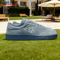 Des designers professionnels conçoivent des baskets à semelles épaisses gratuitement, chaussures décontractées pour hommes en cuir véritable respirant sur mesure