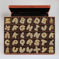 Pendentif Lettre Initiale Alphabet Personnalisé en Laiton Plaqué Or 14K avec Zircon Cubique, Vente en Gros, Bijou Personnalisé