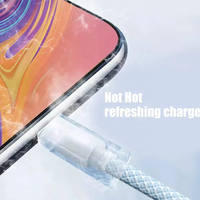 1m 2m 60W PD Charge Rapide 3A 5A 3FT 6FT Type C Tresse en Nylon Rapide USB C vers USB C Câble de Chargeur de Téléphone Mobile de Données