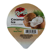 Artificiellement aromatisé glacée à la noix de coco de papier d'aluminium de cachetage de couvercle