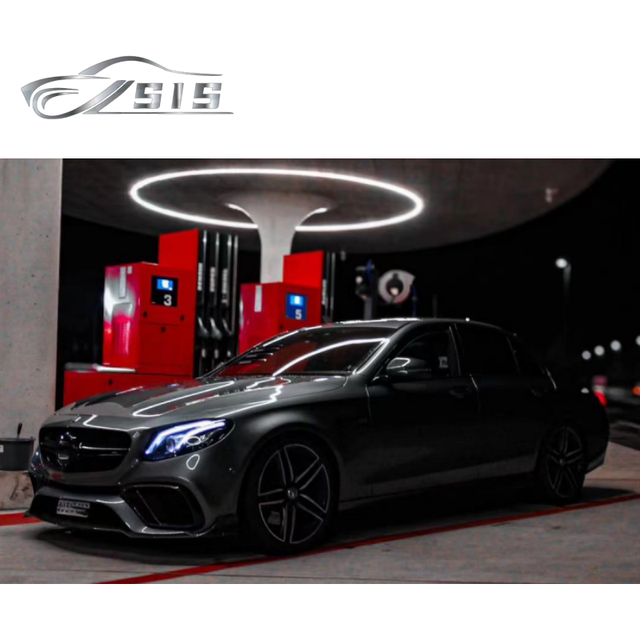 W213 E63 Body Kits to B Style Dry Carbon Fiber Fit for W213 E Class 2016-2020 Year to B Style Front Lip and Insert for W213