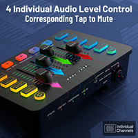 Carte son USB pour diffusion en direct de jeux, podcasting, studio de musique, équipement de mixage audio, interface audio