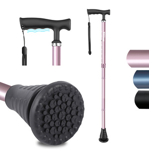 Bastone da Passeggio - Pieghevole, Regolabile, Richiudibile per <span class=keywords><strong>Uomini</strong></span> e Donne, Resistente con Punta per <span class=keywords><strong>Tutti</strong></span> i Terreni, per Anziani e Adulti - Product Image 1