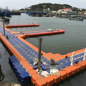 Pontons Flottants en Plastique, Pont Modulaire en Cubes HDPE, Plateforme Flottante pour <span class=keywords><strong>Maison</strong></span> Bateau, Ponton Marin - Product Image 6