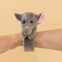 Jouets en peluche populaires sur le thème des animaux du zoo : Panda, Tigre Blanc, Tigre Jaune, Doudou 22 cm en coton PP, Bracelets, Marionnettes à main, Bras magnétique