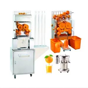 industrial-orange-juicer-machine authomatic automatic feed electric lemon orange citrus juicer stainless steel large scale metal