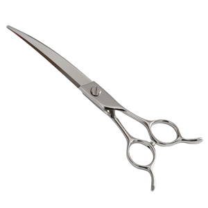 Tijeras Curvas de Peluquería Canina CNC Premium de 7.5 Pulgadas, Acero Inoxidable Cobalto Japonés VG10, Tijeras para Mascotas Afiladas y Prácticas - Product Image 1