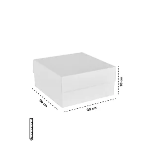 Embalaje de Productos de Kraft de Color Blanco Rígido, Ecológico, Reciclado, con Laminación Brillante, para Refrigerios, Velas - Product Image 3