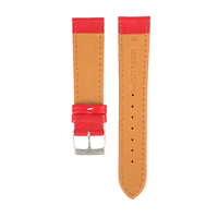 Bracelet de montre personnalisé de style italien, fait main, large, en cuir de veau Epson, élastique, avec boucle à ardillon en acier inoxydable, 3,0 mm/4,0 mm