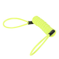 Câble à ressort de verrouillage de vélo en acier antivol de 150CM avec verrouillage de disque d'alarme Rappel de sécurité de vélo et de protection contre le vol de moto