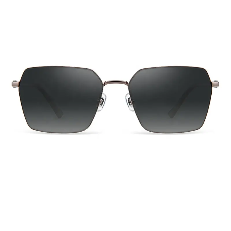Mannen Vierkante Vorm Metalen Rvs Amerikaanse Optische Zonnebril 90S Ontwerp Optics Leesbril Zonnebril