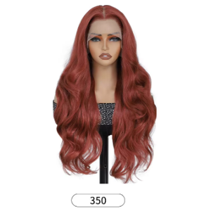 Nuovo Arrivo <span class=keywords><strong>Parrucca</strong></span> Lunga Sintetica Super Elastica Popolare per Donne Nere 24 Pollici Colore 13*6 <span class=keywords><strong>Parrucca</strong></span> Lace Front Ondulata Loose Body Wave - Product Image 4