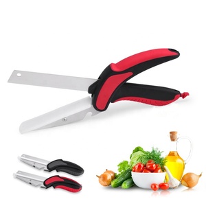 New Đa Chức Năng Dao Thông Minh Kéo 2-Trong-1 Cắt Hội Đồng Quản Trị Thực Phẩm Chopper Thông Minh Kéo - Product Image 1