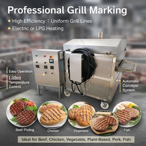 Machine à griller les burgers <span class=keywords><strong>et</strong></span> les galettes végétales, avec chauffage électrique ou au gaz - Product Image 1