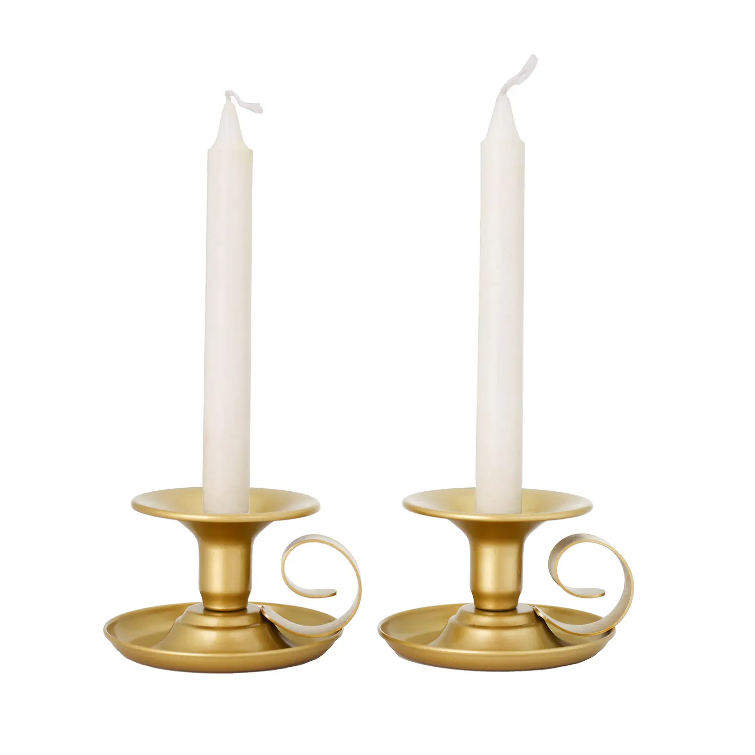Großhandel Metall Gold Kerzenhalter für Hochzeits essen Vintage Kerzenhalter Halter Schwarz Rund boden Kerzenhalter