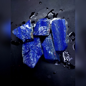 New Arrivals Premium Crystals Rough <b>Healing</b> Stones Natural <b>Pink</b> Lapis Lazuli 4 Inch Handmade Polished Gemstone for Home - Product Image 1