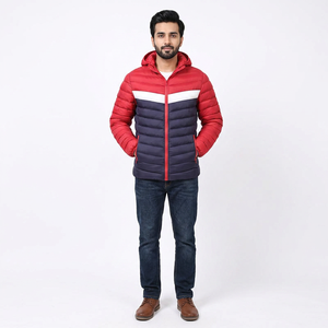 Customized High Quality Men's Puffer Jackets <b>Unique</b> Style Long Winter Clothing Latest High Street Design Hooded Reversible - Product Image 1
