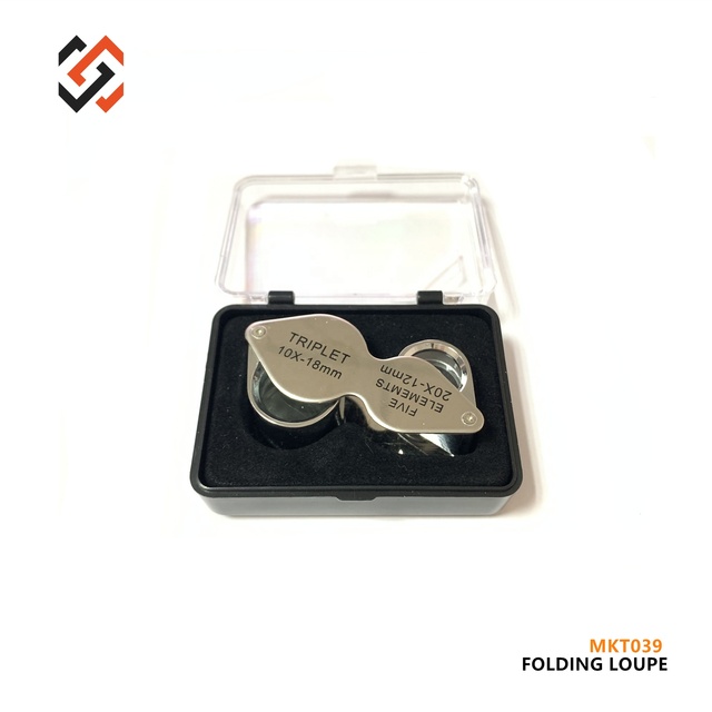 Diamond Identification Tool Magnifier Folding Loupe MKT039 Jeweler Magnifying Glass 10X,20X Loupe for Diamond Waist Code