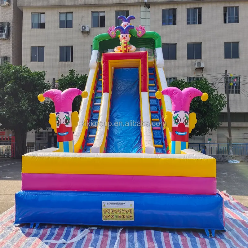 Популярное Оборудование для парка развлечений, гигантский надувной замок-батут с водной горкой для взрослых